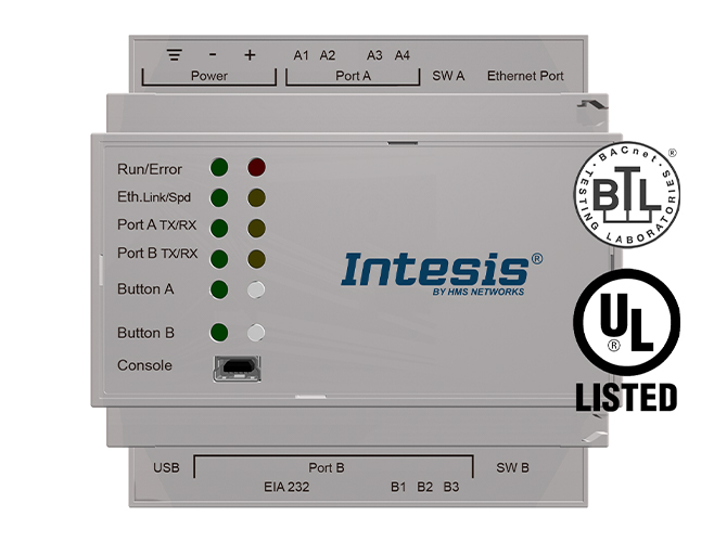 Intesis INBACLON1K20000  LonWorks TP/FT-10 для BACnet IP и серверного шлюза MS/TP — 1200 баллов