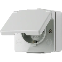 Jung 620 W SCHUKO®-розетка, 16 A 250 В ~, IP 44, WG 600