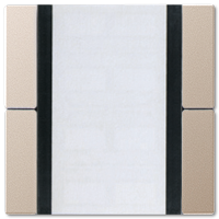 Jung A2072NABSCH KNX кнопочный сенсор, 2 группы, цвет: Шампань