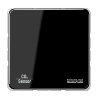 Jung CO2CD2178SW KNX/EIB датчик углекислого газа, влажности и комнатной температуры, цвет: Чёрный