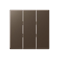 Jung A 593 BF MO Клавиша, тройная, Лакированный термопласт, Серия A, цвет мокко