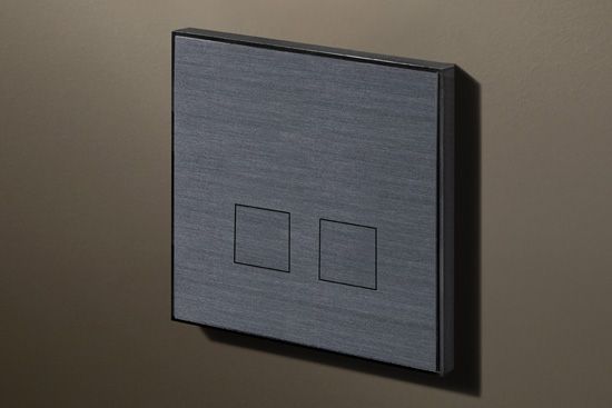 Lithoss Выключатель Squares Gunpowder Black, Цвет: Черный ,оттенок: Порох