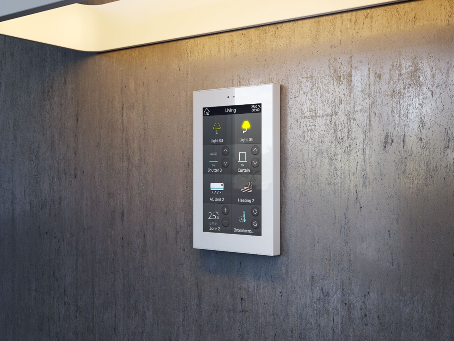 Zennio ZVIZ50W Цветная емкостная сенсорная панель с 5-дюймовым дисплеем Z52, цвет: Белый