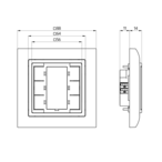 B.E.G. 93178 KNX кнопочный PB-KNX-ST, цвет: Белый