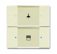 ABB 6126/02-82-500 Сенсор 2/4-клавишный, слоновая кость, цвет: Белый, оттенок: Слоновая кость