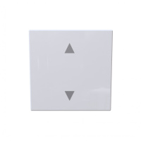 Jasmart Electric FD3018W Выключатель одноклавишный для штор 10A 250V~ с накладкой, цвет белый глянцевый, FD3018W