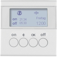 Berker 85745289 Таймер для вставки выключателя, радиошина KNX, S.1/B.3/B.7, полярная белизна, цвет: Белый, оттенок: Полярная белизна, глянцевый