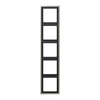 Jung ES 2985 Рамка 5-ная, вертикальный и горизонтальный монтаж, LS 990, нержавеющая сталь