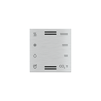 Ekinex EK-T1Q-GBQ-ET2 Накладка мультисенсора металлическая, отделка - матовый алюминий