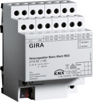 Gira 211400 KNX Исполнительное устройство отопления Basic 6-местное, цвет: REG plus