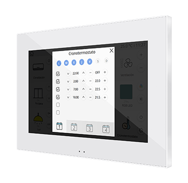 Zennio ZVIZ70V2 Цветная емкостная сенсорная панель с 7-дюймовым дисплеем. Z70 v2
