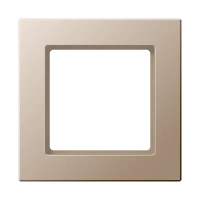 Jung AC 581 CH Рамка 1-ная, вертикальный и горизонтальный монтаж, Дюропласт лакированный, A CREATION, цвет шампанского