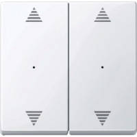 Schneider MTN619725 Клавиша для модуля 2-кнопочного выключателя, SM, цвет: Белый, оттенок: Глянцевый, RAL 9016