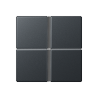 Jung A404TSAANM Набор накладок, 4 группы, цвет: Антрацит, оттенок: Матовый