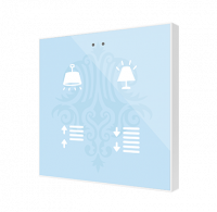 Zennio ZVIF4V2 Выключатель сенсорный KNX Flat 4 V2, 4-кнопочный, LED индикация, цвет: Цвет на выбор