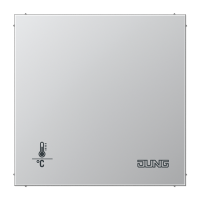 Jung AL2178ORTS KNX-регулятор без ручки для установки температуры; алюминий, цвет: Серый, оттенок: Алюминиевый