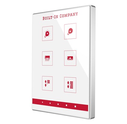 Zennio ZN1VI-TPTMD6 KNX Емкостный сенсорный переключатель Touch-MyDesign