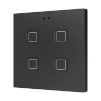 Zennio ZVIT4A Tecla 4. PC-ABS Емкостная кнопка — 4 кнопки — Антрацит