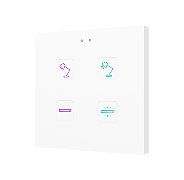 Zennio ZVITR4 Емкостный сенсорный переключатель с RGB-подсветкой Tecla RGB