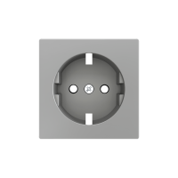 Zennio 830000406 ZS55, Крышка для розетки Schuko с винтами 55x55 мм, Серебристый