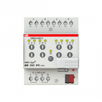ABB SJR/S 4.24.2.1 SJR/S4.24.2.1 Привод для жалюзи/рольставней SMI, LoVo, 4-канальный, MDRC