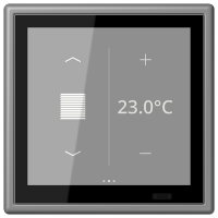 Jung LC 459 D1 S203 KNX комнатный контроллер LS TOUCH, Цвет: Серый, оттенок: 31