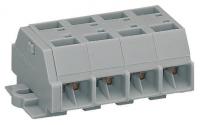 WAGO 261-204 4-полюсная 4-пров. колодка, 0,08-2,5 мм2, с креп.фланцами
