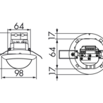 B.E.G. 92709 Шинная система PD4N-LTMS-RR, цвет: белый matt, похожий RAL9010