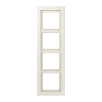 Jung LSD 984 W Рамка 4-ная, вертикальный и горизонтальный монтаж, duroplastic, LS-DESIGN, слоновая кость