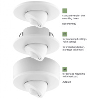 Lunatone 86457786-INT-AQ-W16-ZD Комбинированный датчик движения и освещенности DALI-2 CS Integration THP-AQ