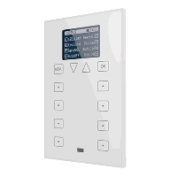 Zennio ZN1VI-TPZAS-W Roll-ZAS / Контроллер комнатный KNX, 8 сенсорных кнопок, дисплей 1.8 дюймов с меню, цвет: Белый