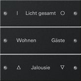 Gira 2203005 Набор клавиш тройн., с возможностью нанесения надписиSystem 55