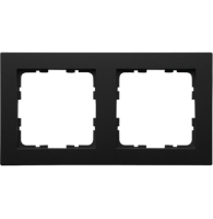 Jasmart Electric G1002PB Рамка G-Classic  2-постовая, цвет черный матовый (soft touch), G1002PB