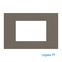 Ekinex EK-PRG-FGL Плата "FF" прямоугольная 68х45, материал - Fenix NTM, цвет - Серый Лондон