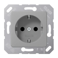 Jung CD 5120 BF GR SCHUKO®-розетка, 16 A 250 В ~, thermoplastic, 50 x 50 мм, серый