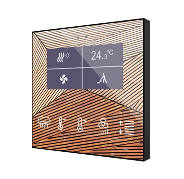 Zennio ZVIFDV2 Емкостная сенсорная панель с дисплеем и датчиком влажности