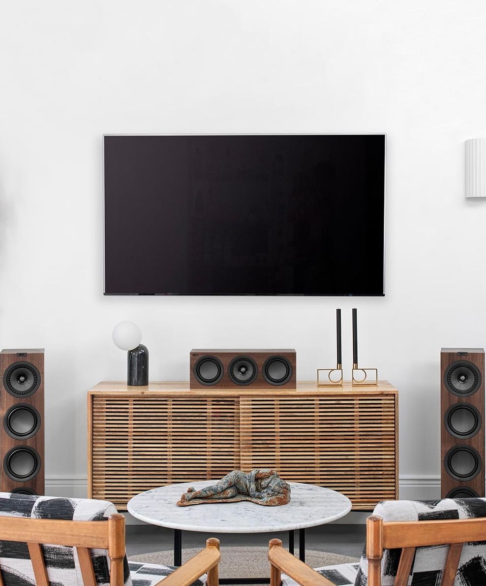 Kef 206209 Акустика центрального канала KEF Q250C walnut (SP4016WA), цвет: Темно - коричневое дерево