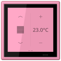 Jung LC 459 D1 S246 KNX комнатный контроллер LS TOUCH, Цвет: Розовый, оттенок: Яркий