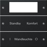 Gira 2212005 Набор клавиш двойн. Plus с возможностью нанесения надписиSystem 55