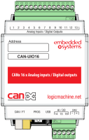 Embedded System CAN-UIO16 Программируемый контроллер CANx, 16 универсальных каналов входа/выхода