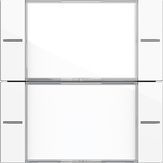 Gira 577203 Набор клавиш двойн. с полем для надписи для сенсорного выключателя 4 System 55