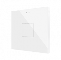Zennio ZVIF1V2W Выключатель сенсорный KNX Flat 1 V2, 1-кнопочный, LED индикация, цвет: Белый, оттенок: Без оттенка