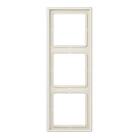 Jung LS 983 W Рамка 3-ная, вертикальный и горизонтальный монтаж, duroplastic, LS 990, слоновая кость