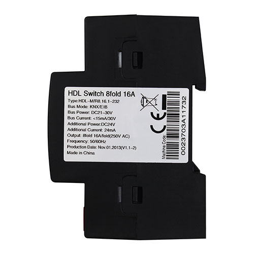 HDL M/R8.16.1 DIN реле, 8-канальное, 16A на канал, KNX