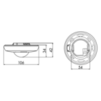 B.E.G. 93369 Устройства контроля PD2N-DALI-SYS, цвет: Белый