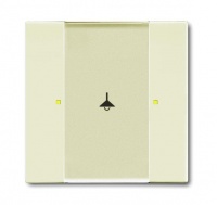 ABB 6125/02-82-500 Сенсор 1/2-клавишный, слоновая кость, цвет: Белый, оттенок: Слоновая кость