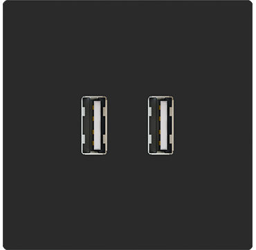 Zennio 8300007 + 8300008XX ZS55 – USB-зарядное устройство