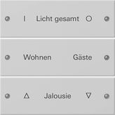 Gira 2203015 Набор клавиш тройн., с возможностью нанесения надписиSystem 55