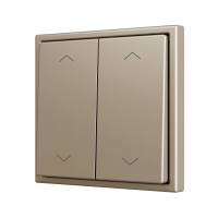 Zennio ZS702PB4SHC ZS70, Двойная мягкая кнопка для 4 бинарных входов 70x70 мм – Значок затвора, Шампанское