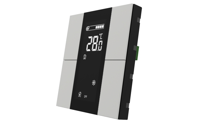 Interra ITR340-1403 iSwitch+ - 4-кнопочный KNX контроллер с ЖК-дисплеем, пластик, белый